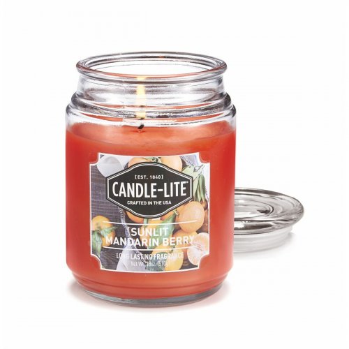 Candle-Lite - Sunlit Mandarin Berry - plantaardige geurkaars - grote pot- 510 gram