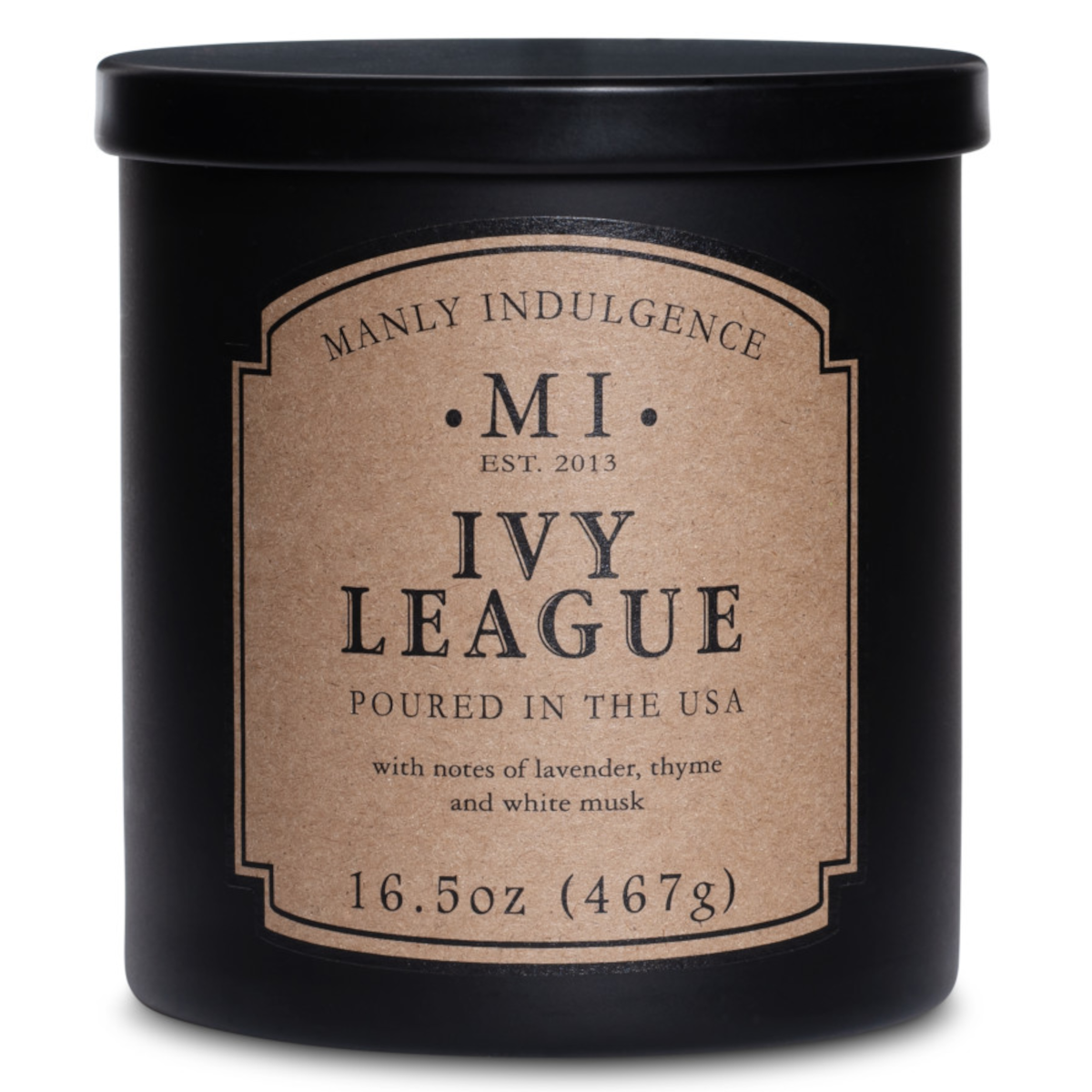 Colonial Candle - Manly Indulgence - Classic - Ivy League - geurkaars voor mannen - 467 gram Colonial Candle