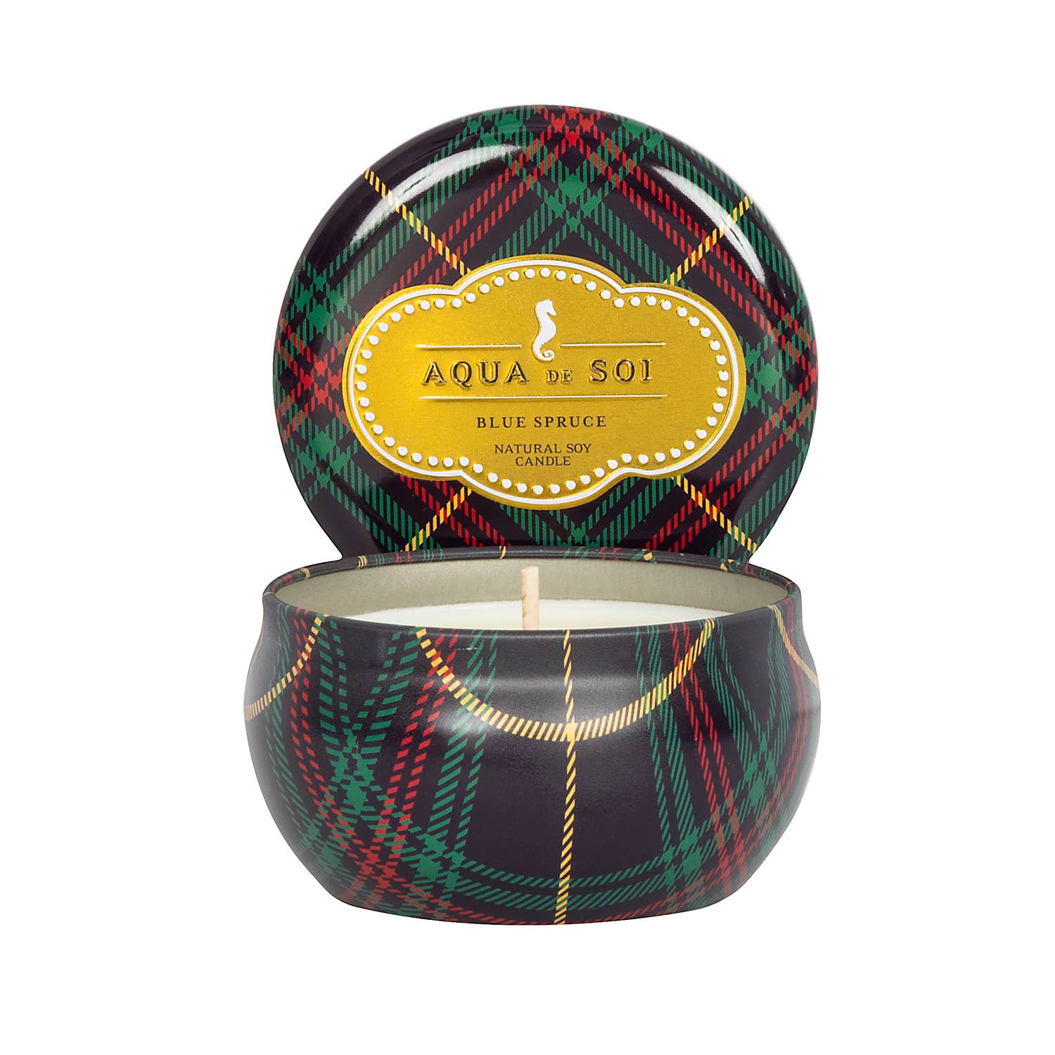 The SOi Company - Winter -  Blue Spruce soja geurkaars in decoratief blik - 255 gram - KAAARS.NL