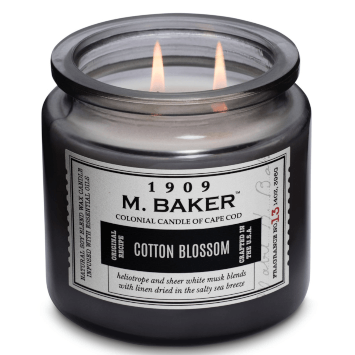 Colonial Candle - M Baker Cotton Blossom - sojablend geurkaars 396 gram - KAAARS.NL