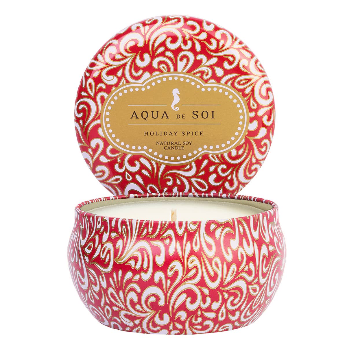 The SOi Company - Winter - Holiday Spice soja geurkaars in decoratief blik - 255 gram - kaars zelf kerst